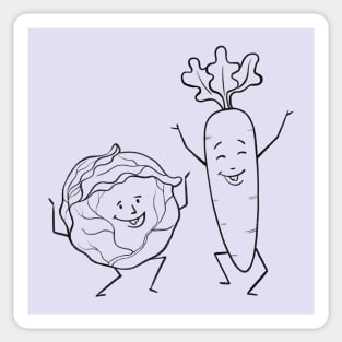 Cute Vegetables Sticker